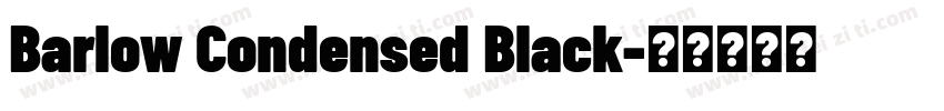 Barlow Condensed Black字体转换